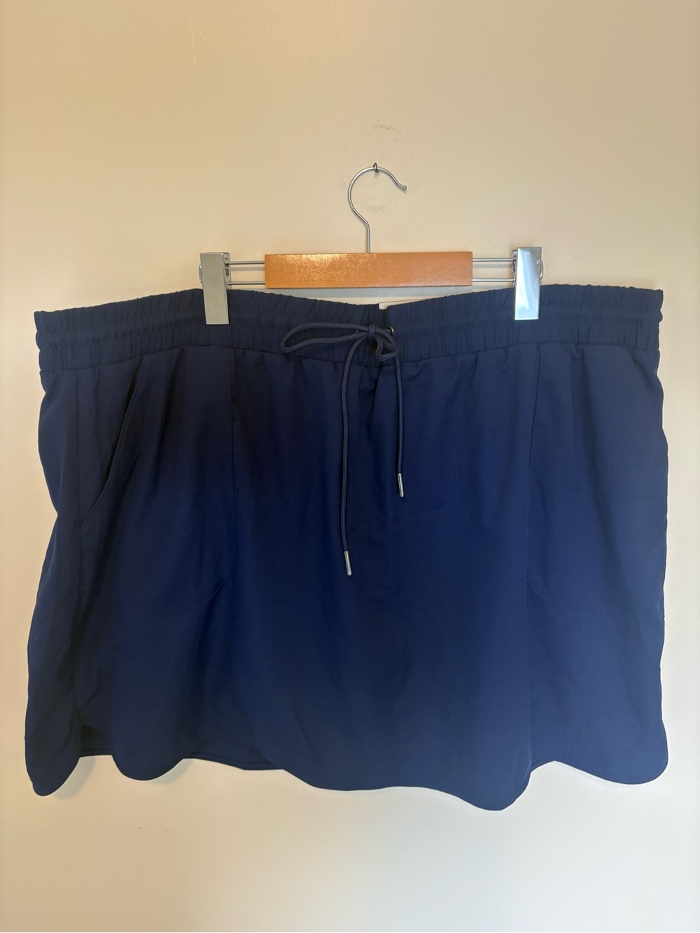New with Tags St. John's Bay Navy Drawstring Skort with Built-In Shorts Size 2X